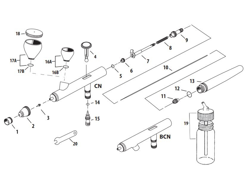 NEO CN / BCN &mdash; exploded parts diagram