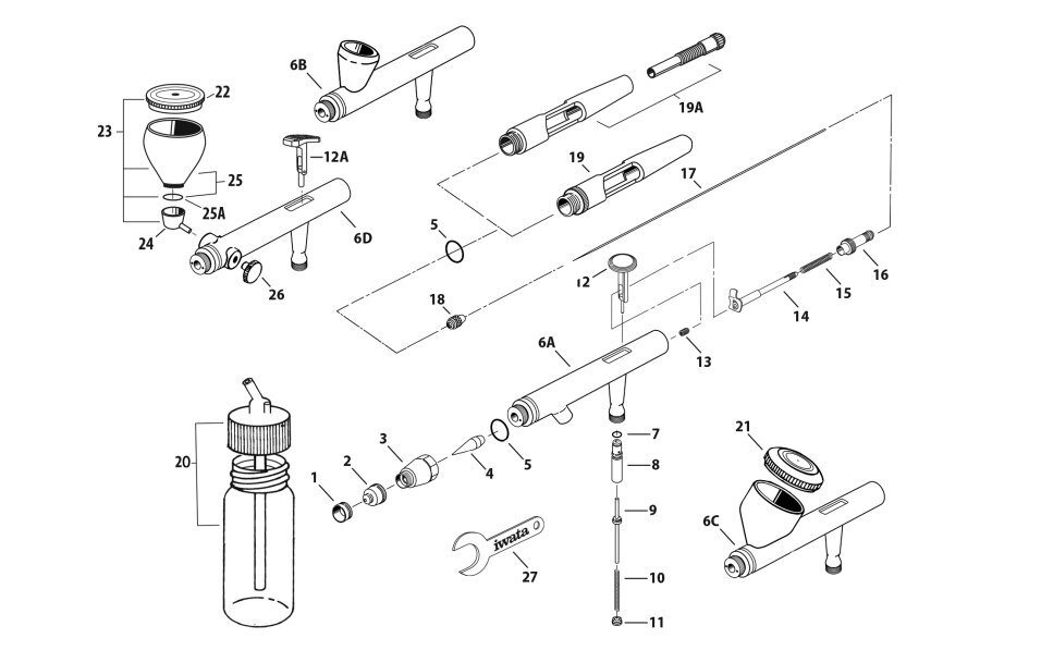 Eclipse HP-BCS / BS / CS / SBS / Takumi &mdash; exploded parts diagram